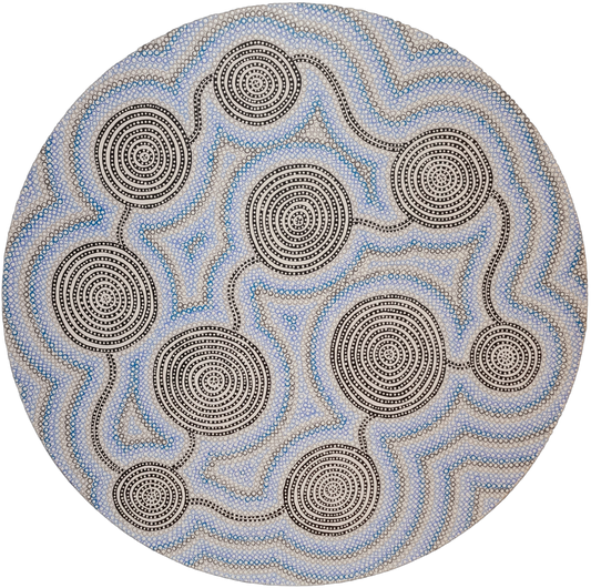 NEW Arrival - 120cm round canvas - "Meeting Place"